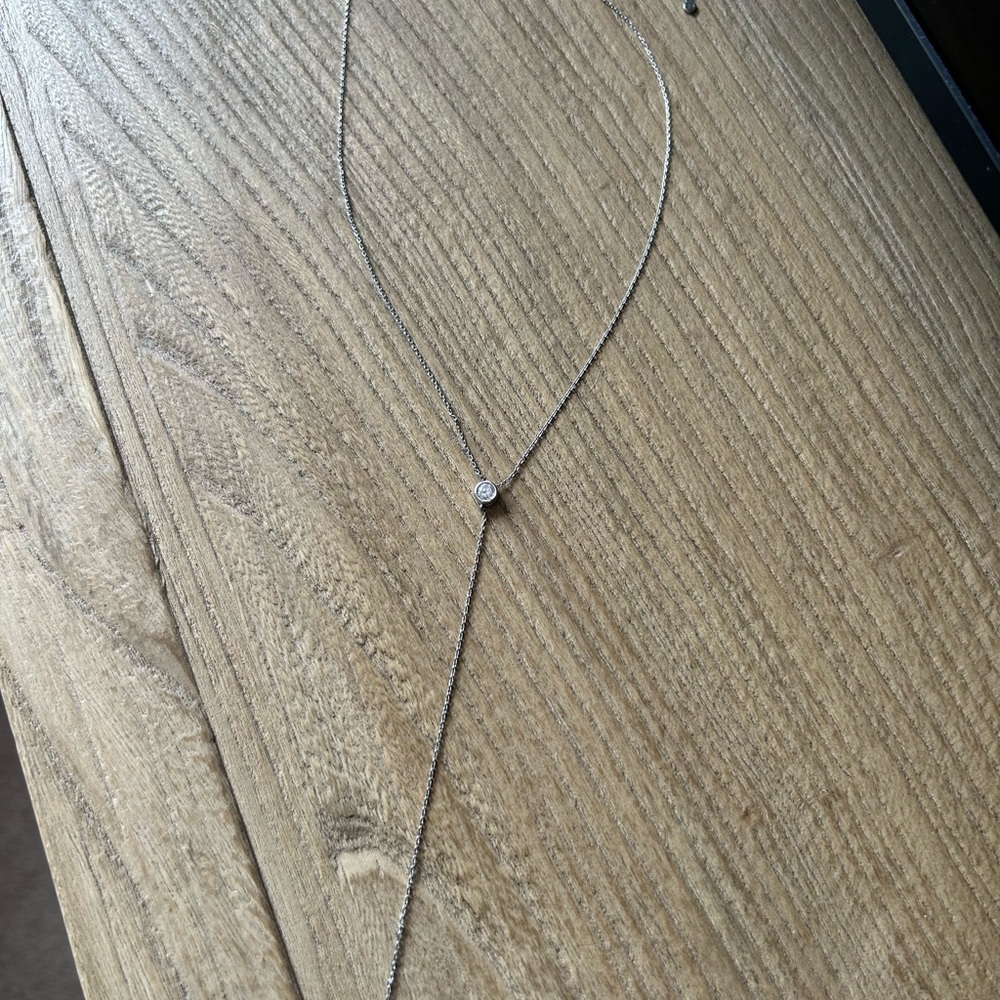 Silver Necklace with Crystal Charms